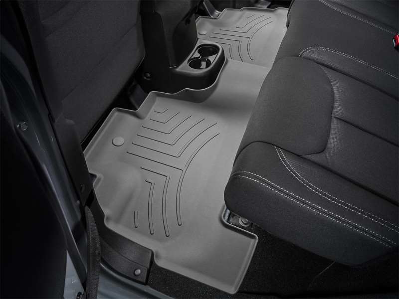 Jeep Wrangler JK Unlimited Floor Mat - Rear - WeatherTech - FloorLiner HP - Grey - `18-`27