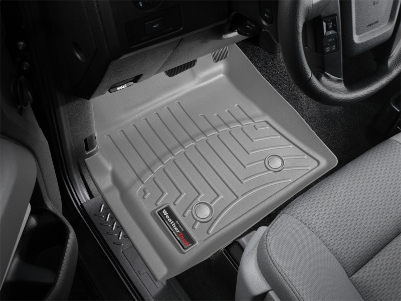 Ford F-150 FloorLiner - Front - WeatherTech - DigitalFit - Grey - `09-`14