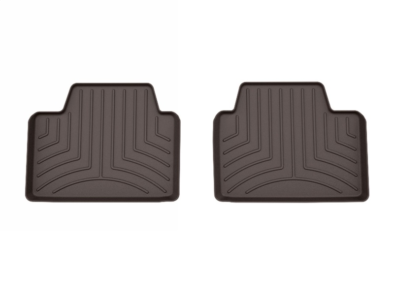 BMW 330e Floor Mat Set - Rear - WeatherTech - FloorLiner HP - Cocoa - `21-`25