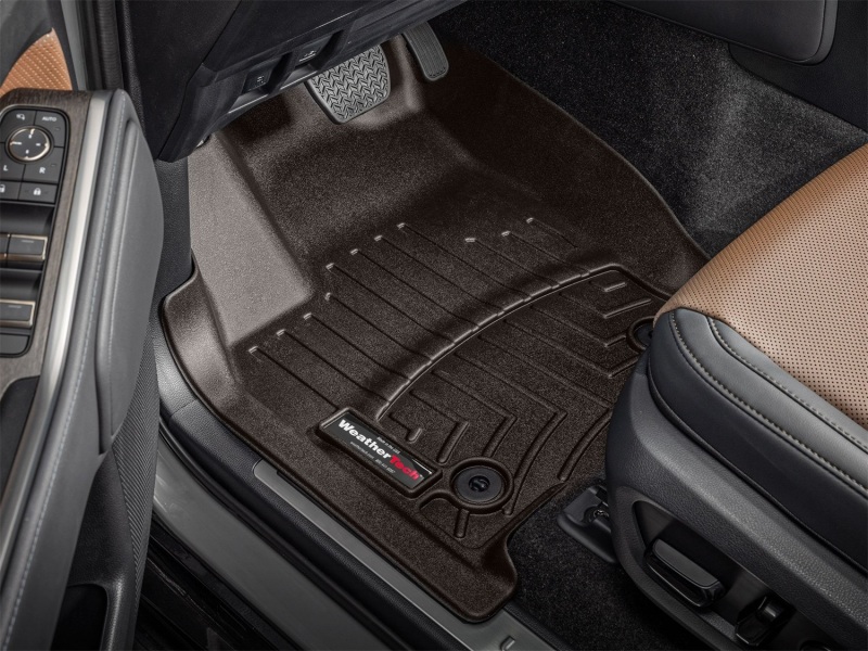 Toyota Land Cruiser FloorLiner - Front - WeatherTech - DigitalFit - Cocoa - `24-`26