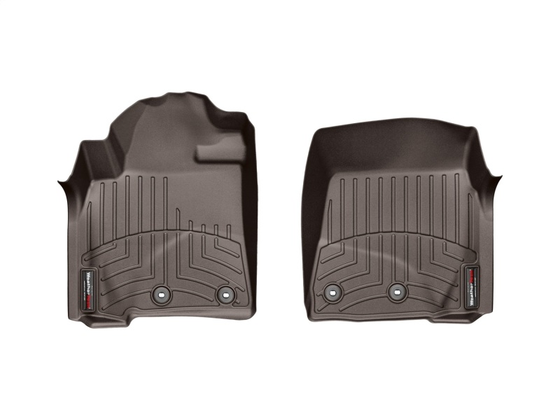 Toyota Land Cruiser FloorLiner - Front - WeatherTech - DigitalFit - Cocoa - `12-`15