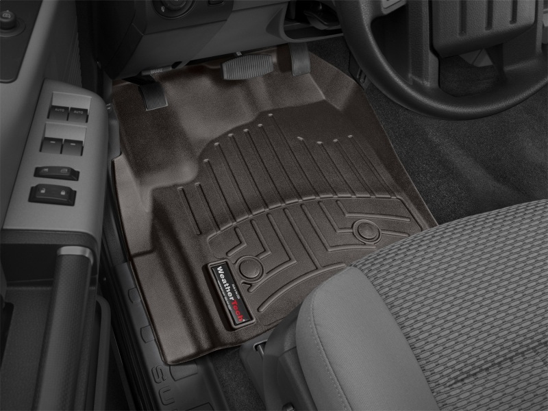 Ford F-450 Floor Mats - Front - WeatherTech - DigitalFit - Cocoa - `12-`16