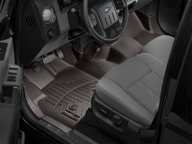 Ford F-550 FloorLiner - Front - WeatherTech - DigitalFit - Cocoa - `12-`16
