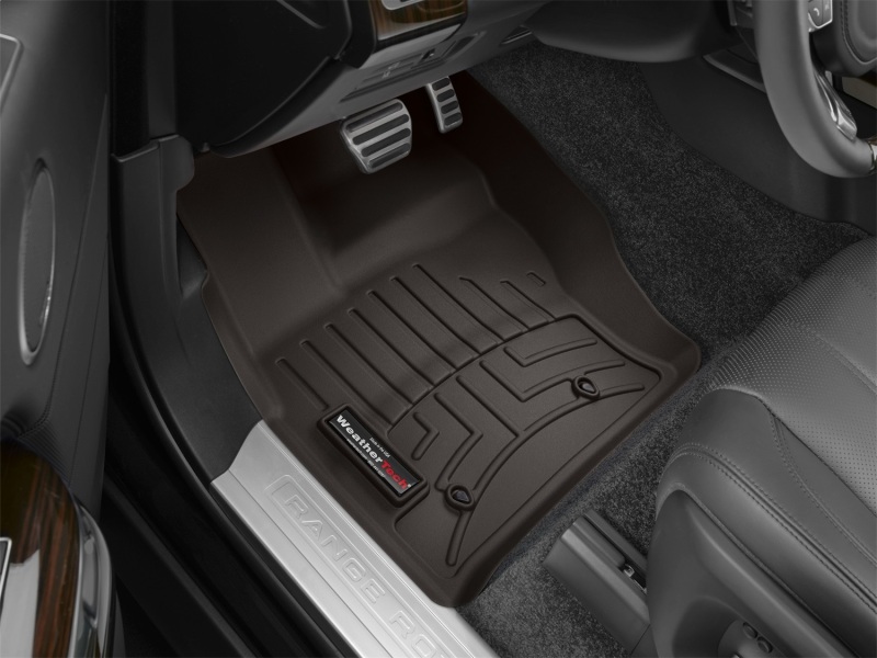 Land Rover Range Rover Floor Liners - Front - WeatherTech - FloorLiner DigitalFit - Cocoa - `13-`27