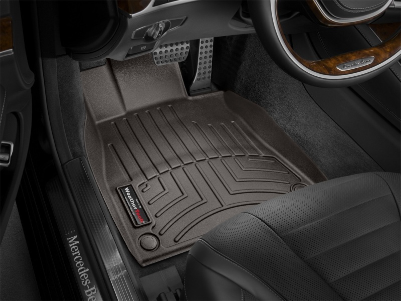 Mercedes-Benz S-Class Floor Liner - Front - WeatherTech - DigitalFit - Cocoa - `14-`27