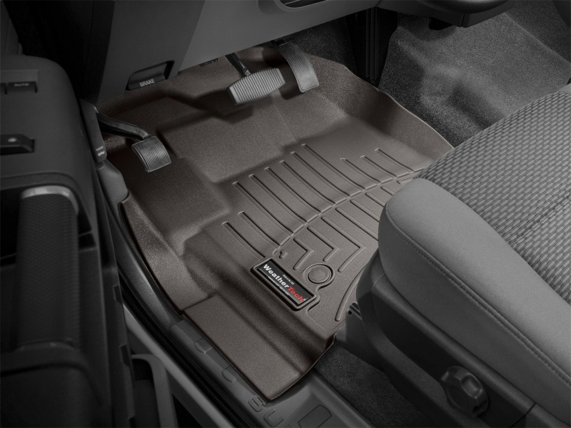 Ford F-350 FloorLiner - Front - WeatherTech - DigitalFit - Cocoa - `12-`16