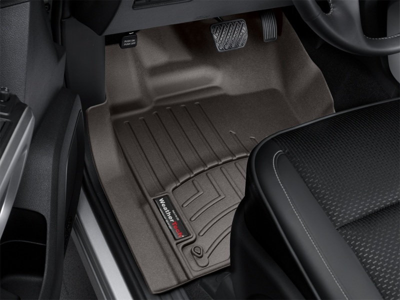 Nissan Titan XD FloorLiner - Front - WeatherTech - DigitalFit - Cocoa - `16-`27
