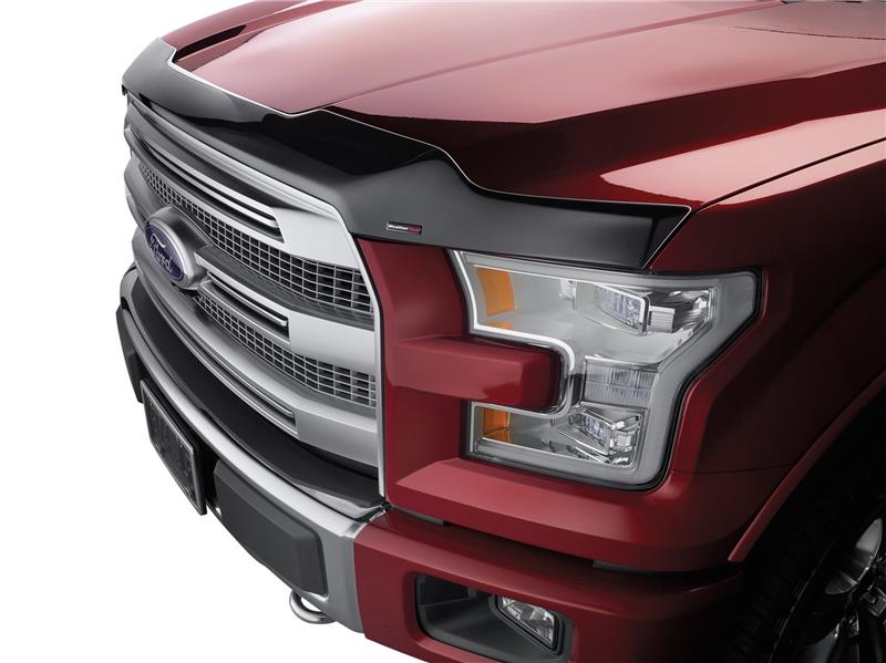 Ford F-250 Hood Protector - WeatherTech - Low Profile Aerodynamic - Black - `17-`27