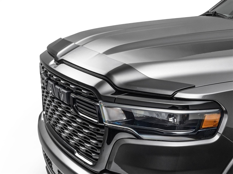 Ram 1500 Hood Protector - WeatherTech - Low Profile Aerodynamic - Black - `19-`26