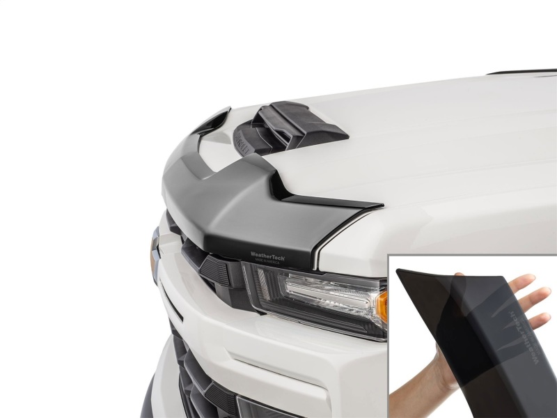 Chevrolet Silverado 2500HD Hood Protector - WeatherTech - Low Profile Aerodynamic - Black - `20-`26