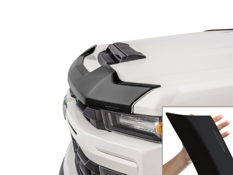Chevrolet Silverado 2500HD Hood Protector - WeatherTech - Low Profile Aerodynamic - Matte Black - `20-`26