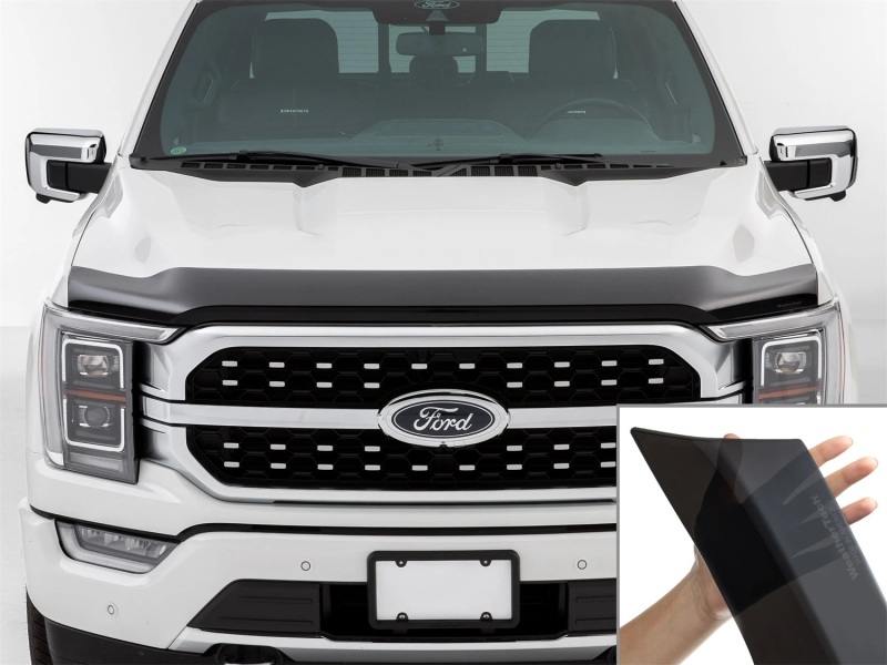 Ford F-150 Hood Protector - WeatherTech - Low Profile Aerodynamic - Black - `21-`26