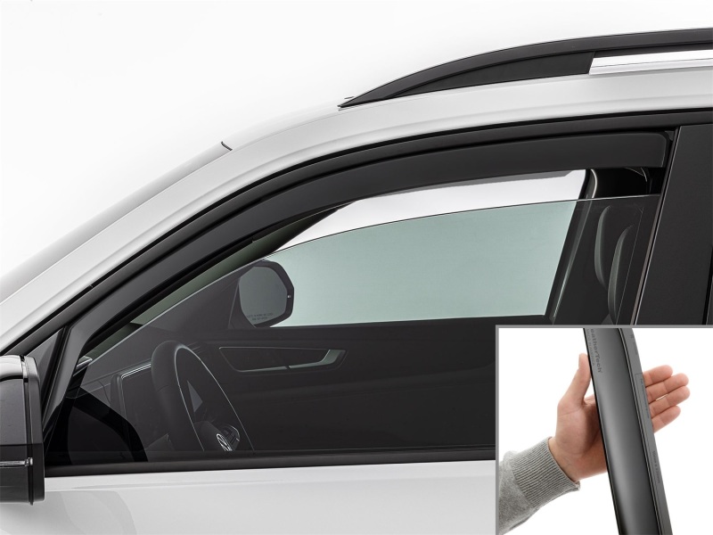 Volkswagen Atlas Wind Deflectors - Front - WeatherTech - Matte Black - `18-`26