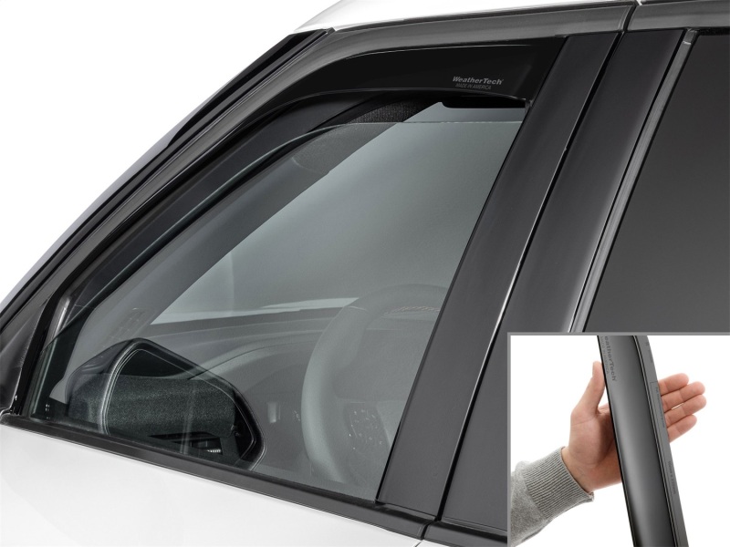 Ford Explorer Wind Deflectors - Front - WeatherTech - Matte Black - `20-`26