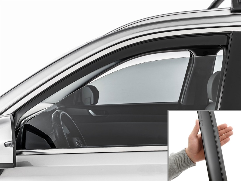 Hyundai Palisade Wind Deflectors - Front - WeatherTech - Matte Black - `20-`25