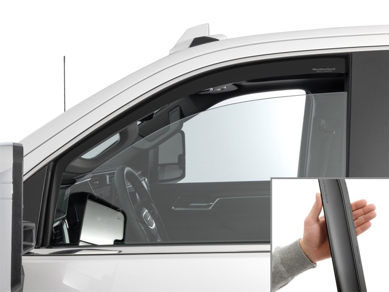 Chevrolet Silverado 2500HD Deflector - Front - WeatherTech - Matte Black - `20-`26