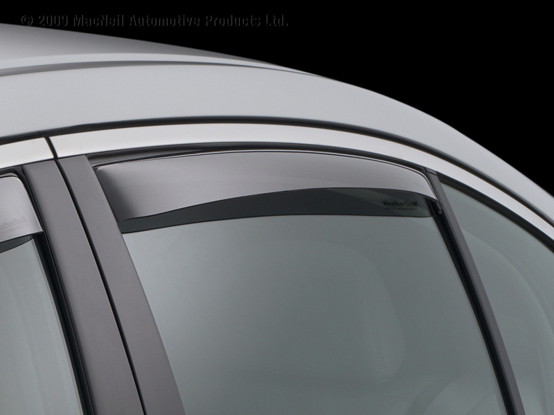 Honda Accord Wind Deflectors - Rear - WeatherTech - Side Window Deflector - Dark Smoke - `08-`12