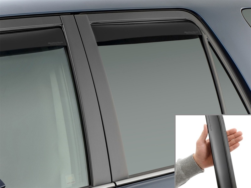 Toyota 4Runner Wind Deflectors - Rear - WeatherTech - Matte Black - `10-`24