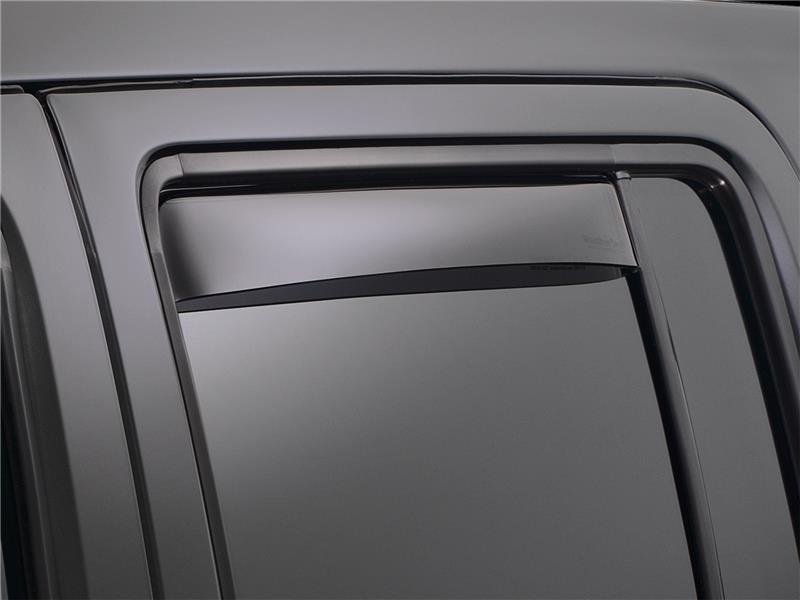 Hyundai Accent Rear Side Window Deflectors - WeatherTech - Dark Smoke - `12-`27