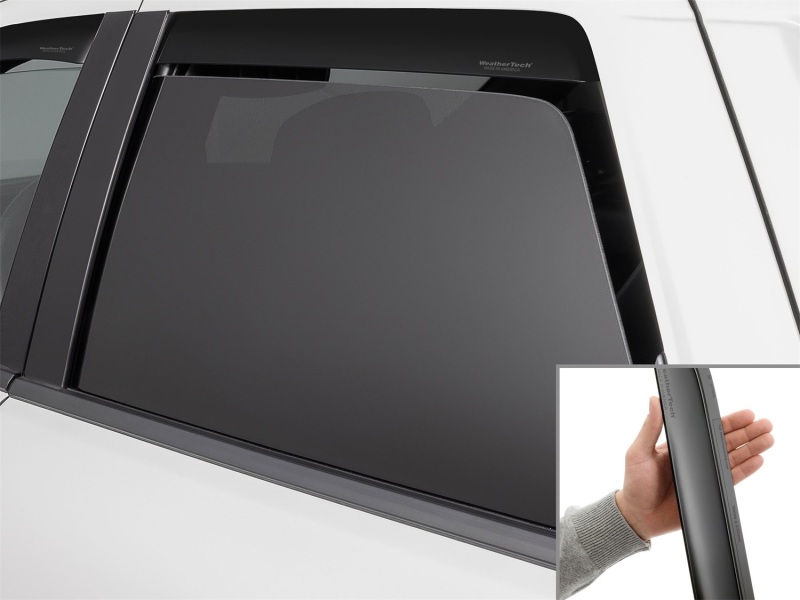 Dodge Durango Window Deflectors - Rear - WeatherTech - Matte Black - `11-`26