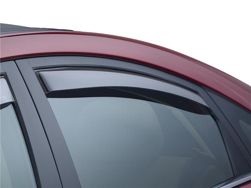 Ford F-250 Wind Deflectors - Rear - WeatherTech - Dark Smoke - `17-`27
