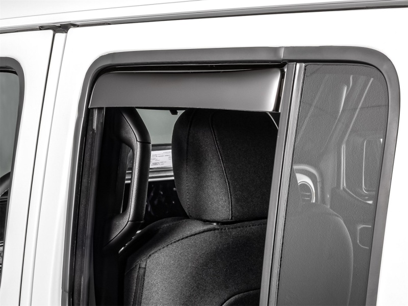 Jeep Gladiator Wind Deflectors - Rear - WeatherTech - Dark Tint - `20-`26