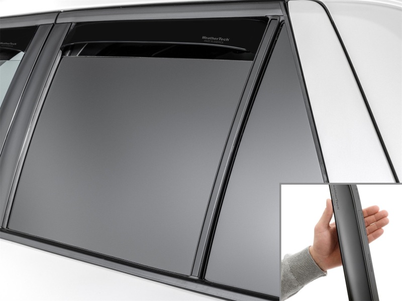 Ford Explorer Deflector - Rear - WeatherTech - Side Window - Matte Black - `20-`26