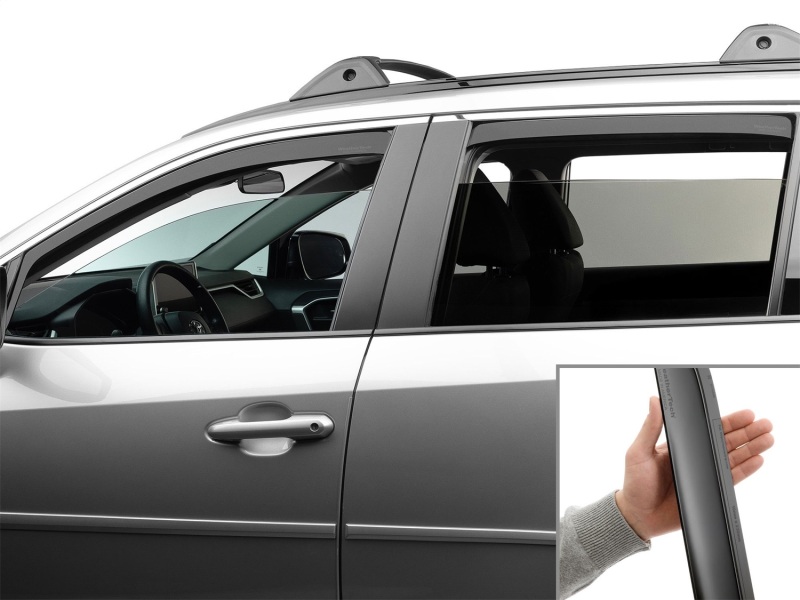 Toyota Rav4 Wind Deflectors - Front + Rear - WeatherTech - Matte Black - `19-`25