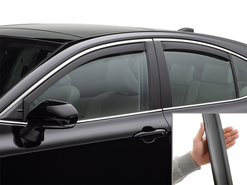 Toyota Camry Wind Deflectors - Front + Rear - WeatherTech - Matte Black - `25-`26