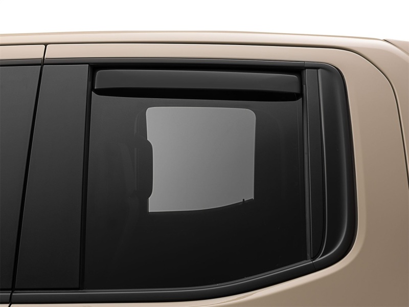 Chevrolet Silverado 1500 Rear Wind Deflectors - WeatherTech - Matte Black - `19-`26