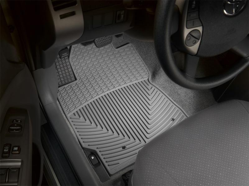 Toyota Prius Floor Mats - Front - WeatherTech - All-Weather Rubber - Grey - `04-`09