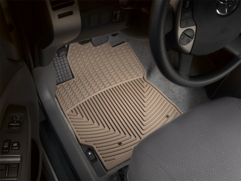 Toyota Prius Rubber Mats - Front - WeatherTech - All Weather - Tan - `04-`09