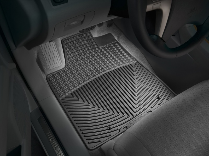 Toyota Highlander Floor Mats - Front - WeatherTech - All-Weather Rubber - Black - `08-`13