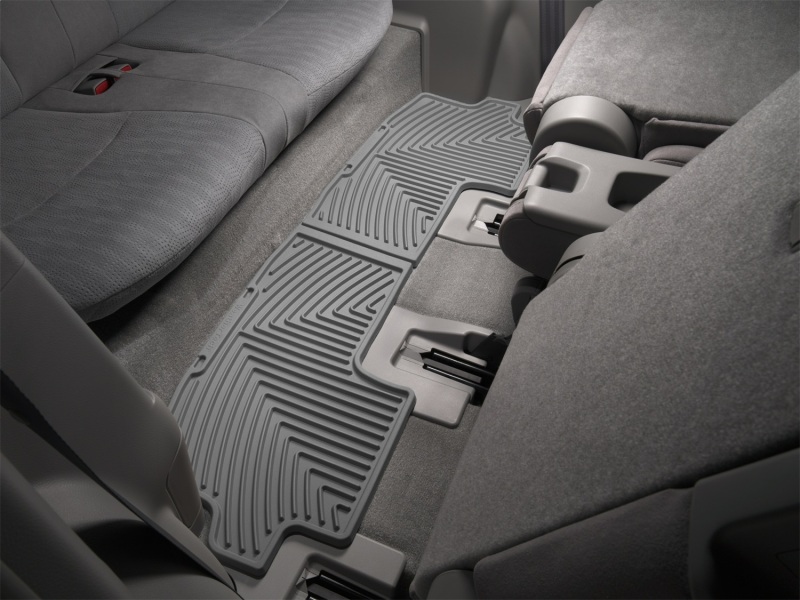 Toyota Highlander Floor Mats - Rear - WeatherTech - Rubber - Grey - `08-`13