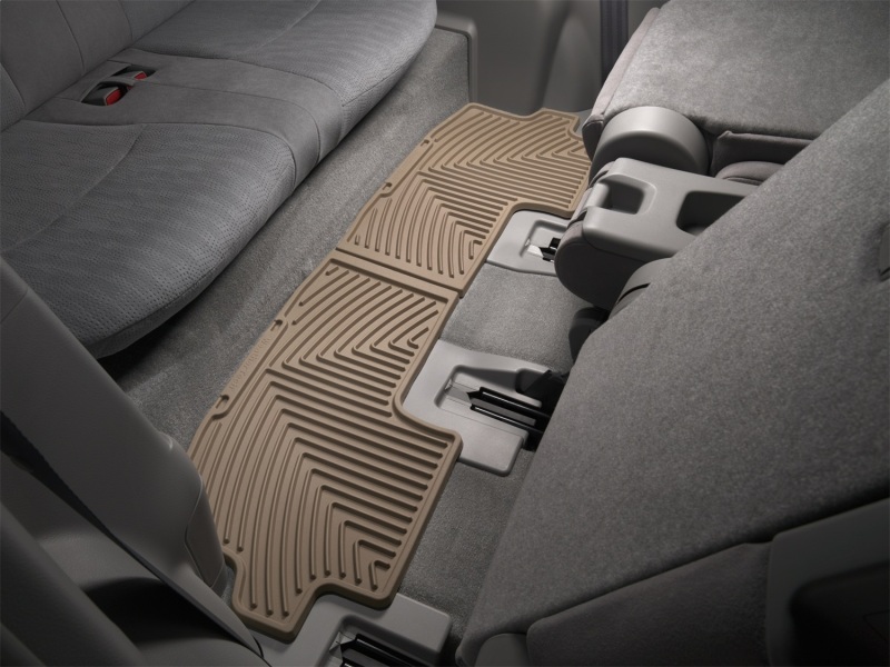 Toyota Highlander Rear Rubber Mats - WeatherTech - All-Weather - Tan - `08-`13