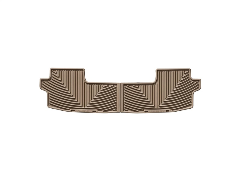 Toyota Highlander Rear Rubber Mats - WeatherTech - All-Weather - Tan - `08-`13