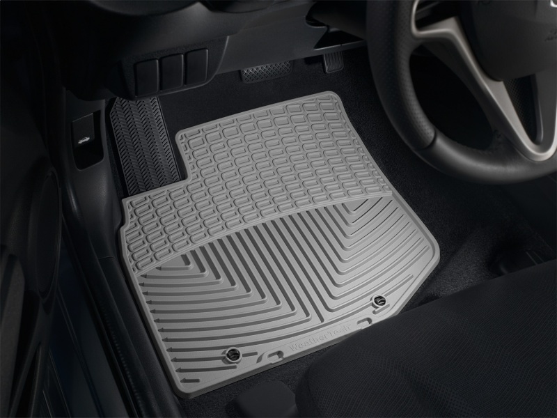Honda Fit Floor Mats - Front - WeatherTech - Rubber - Grey - `09-`13