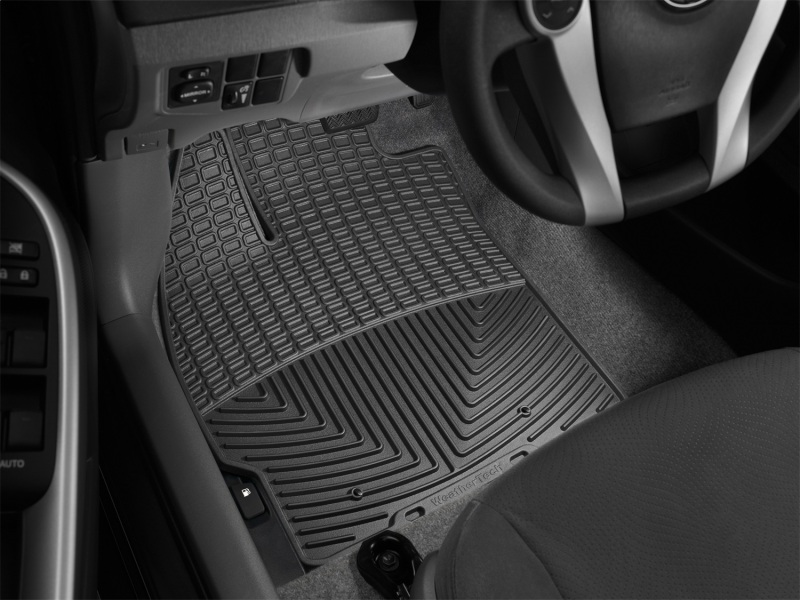 Toyota Prius Floor Mats - Front - WeatherTech - All-Weather Rubber - Black - `10-`11