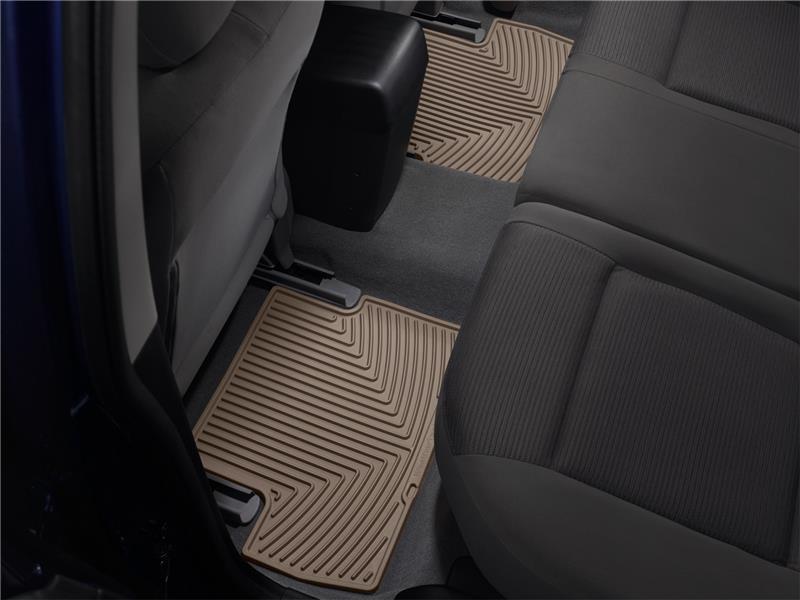 Mercedes-Benz E-Class Rear Rubber Mats - WeatherTech - All-Weather - Tan - `10-`27