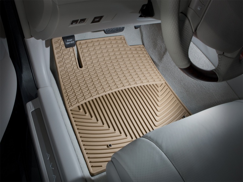 Toyota Avalon Rubber Floor Mats - Front - WeatherTech - All-Weather - Tan - `05-`10