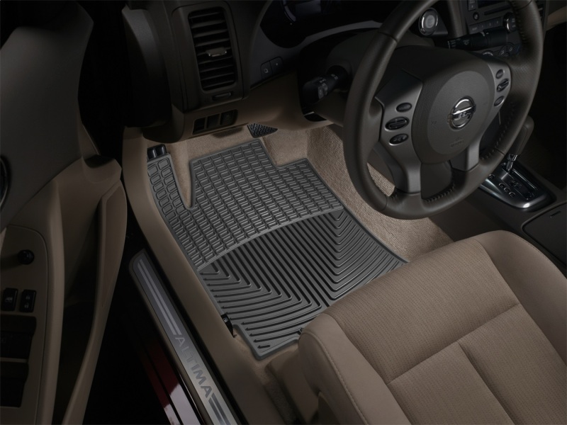 Nissan Altima Floor Mats - Front - WeatherTech - All-Weather Rubber - Black - `07-`12