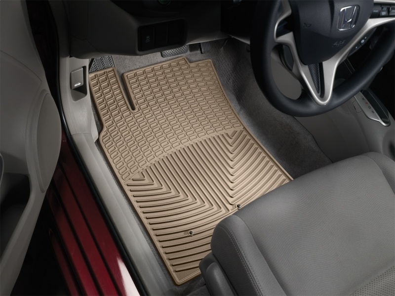Honda Insight Floor Mats - Front - WeatherTech - Rubber - Tan - `10-`27