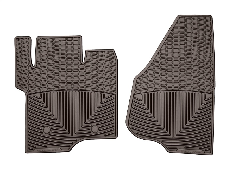 Ford F-550 Rubber Mats - Front - WeatherTech - All-Weather - Cocoa - `11-`16