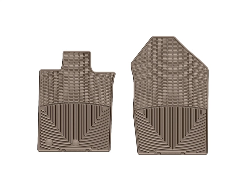 Lincoln MKZ Rubber Mats - Front - WeatherTech - All-Weather - Tan - `10-`27