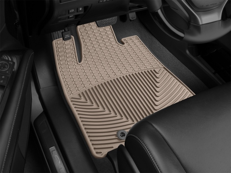 Lexus RX Rubber Floor Mats - Front - WeatherTech - All-Weather - Tan - `13-`27