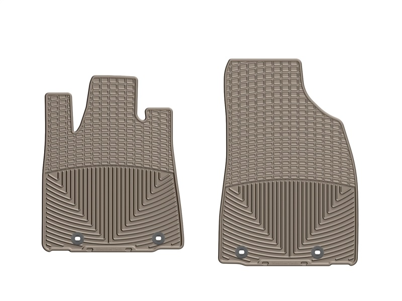 Lexus RX Rubber Floor Mats - Front - WeatherTech - All-Weather - Tan - `13-`27