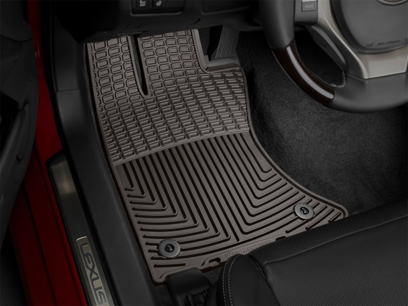 Lexus GS Floor Mats - Front - WeatherTech - All Weather - Cocoa - `13-`27