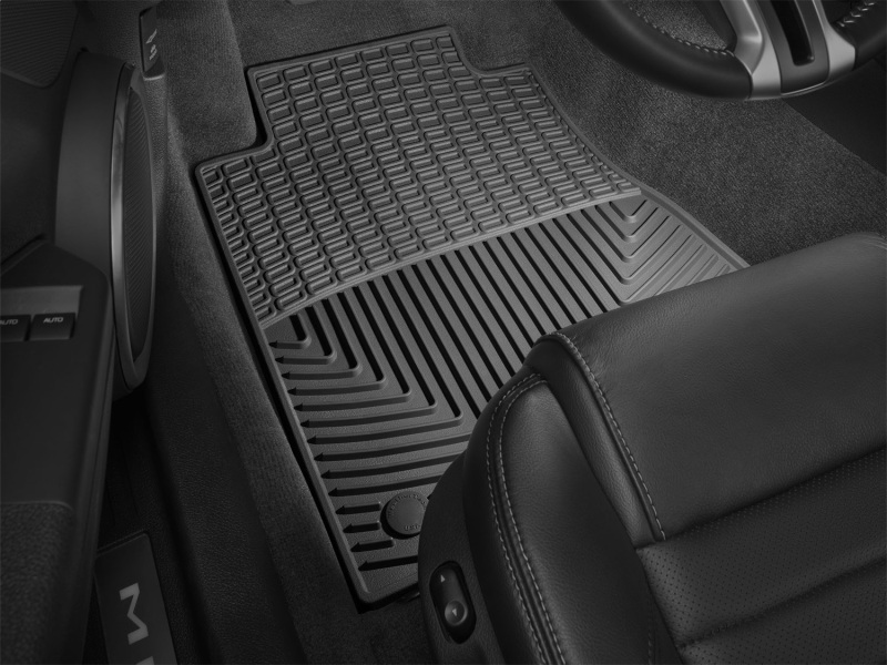 Ford Mustang Floor Mats - Front - WeatherTech - All-Weather Rubber - Black - `12-`13