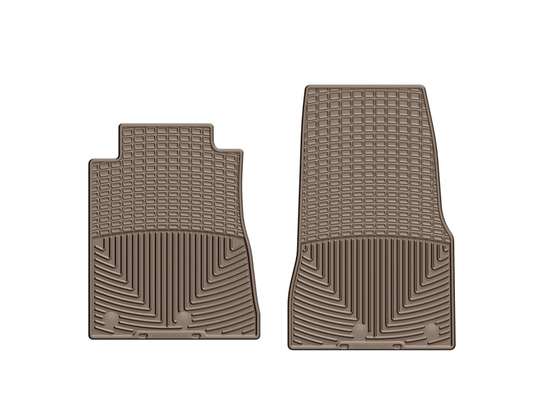 Ford Mustang Rubber Mats - Front - WeatherTech - All-Weather - Tan - `12-`13