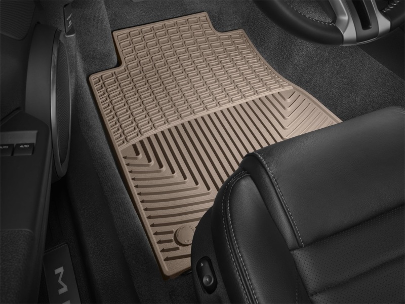 Ford Mustang Rubber Mats - Front - WeatherTech - All-Weather - Tan - `12-`13
